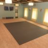 yoga studio zebra tiles